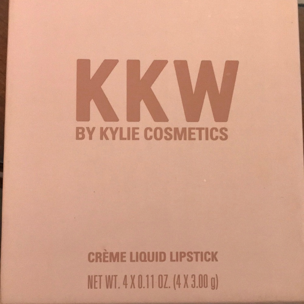 KKW By Kylie Cosmetics.  Used once to test colors.